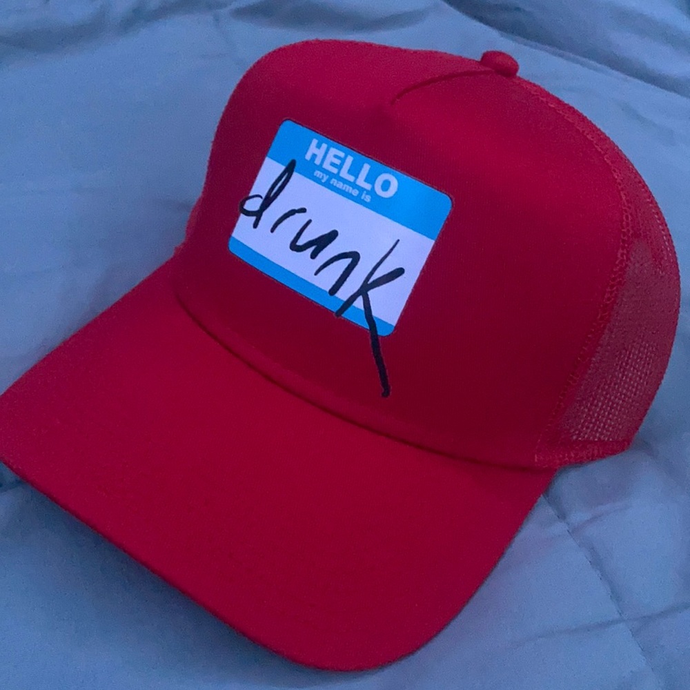 Official Limited Edition Nelkboys Full Send Hello my name is drunk Hat